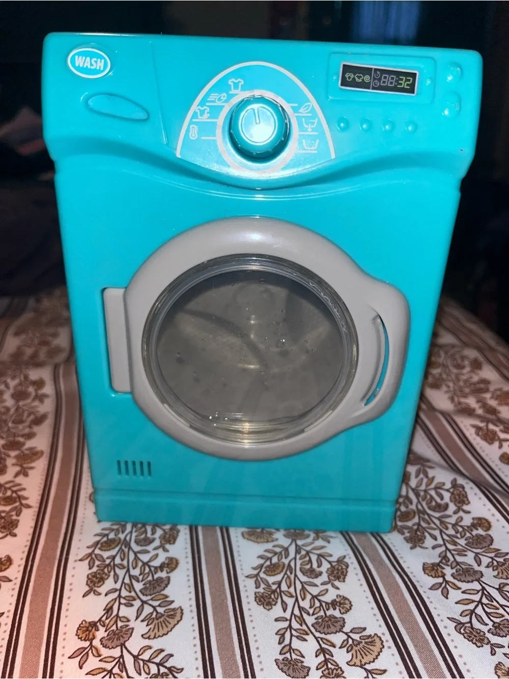Our Generation Toy Front-Load Washing Machine in Aqua and Gray